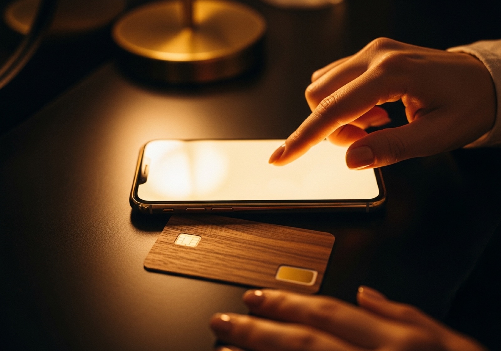 A fan taps a phone to the perfume and an encrypted vault unlocks